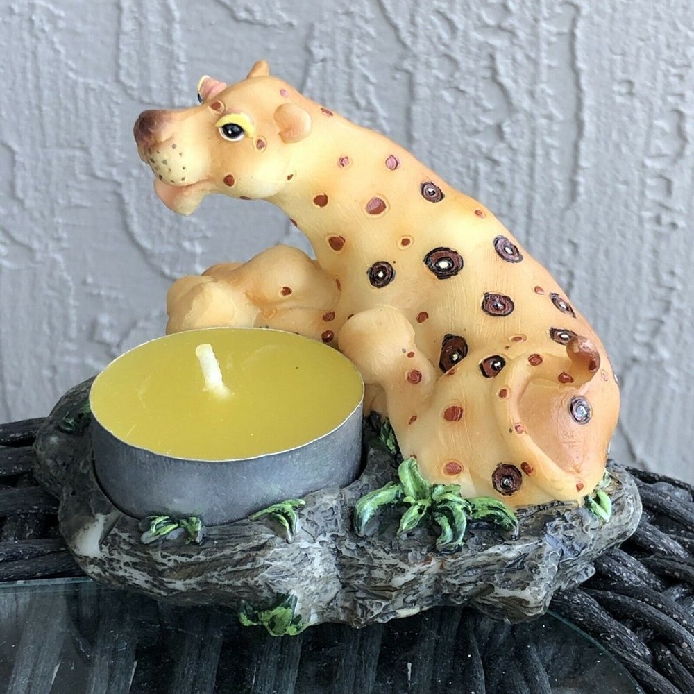 Pacific Leopard Tea Light Holder Votive Home Decor